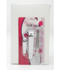 Sibel manikúra set 2ks kleště + 1ks pilník na nehty