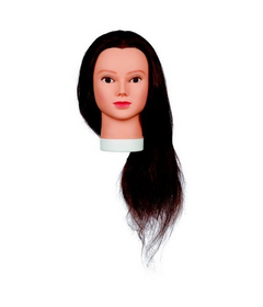 Cvičná hlava LADY 60, 100% lidské vlasy 60cm