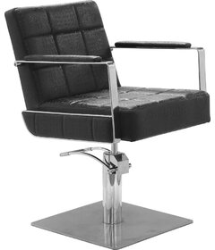Sibel CELESTINO kadeřnická židle Croco černá, čtvercová podstava