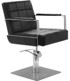 Sibel CELESTINO kadeřnická židle černá, čtvercová podstava