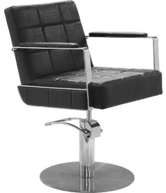 Sibel CELESTINO kadeřnická židle Croco černá, kruhová podstava