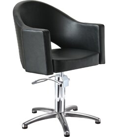 Sibel Magnus kadeřnická židle černá, křížová podstava