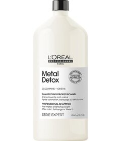 L'Oréal Professionnel Metal Detox čistící šampon na barvené a poškozené vlasy 1500ml