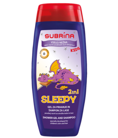 Subrina KIDS Sleepy 2v1 sprchový gel a šampon 250ml