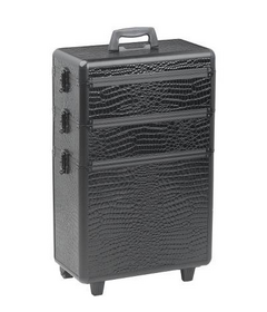 Sibel MODULAR Alu kufřík s kolečkami 43x22x65cm, čierny