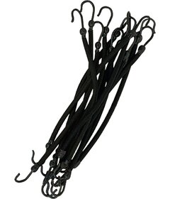 12ks gumičky s háčkem, černé