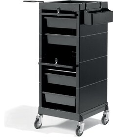 Manipulační vozík Discrete černý, zamykací