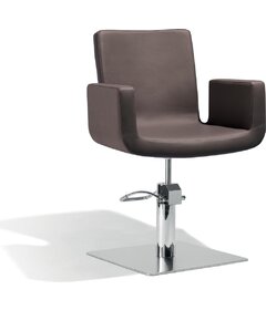 Židle ATTRACTIO čtvercová podstava, hnědá