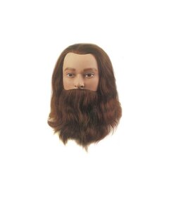 Cvičná hlava LEIF, 100% lidské vlasy 20-25cm