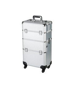 Sibel TWO IN ONE hliníkový kufřík 37x23x70cm, stříbrný