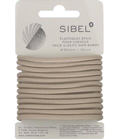 Sibel Blond 12ks gumičky do vlasů hrubé