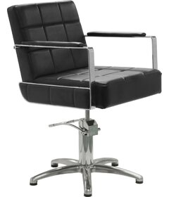 Sibel CELESTINO kadeřnická židle černá, křížová podstava