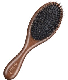 Sibel DECOPAD dřevěný kartáč na vlasy S, divočák+nylon