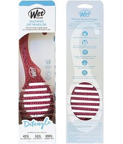 Wet Brush Shower Detangler Pink Glitter kartáč