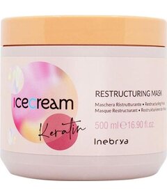 Inebrya Ice Cream Keratin rekonstrukční maska na poškozené vlasy 500ml