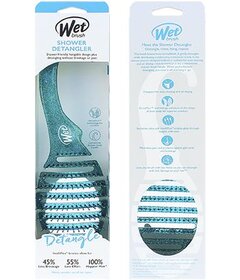 Wet Brush Shower Detangler Teal Glitter kartáč