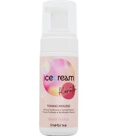 Inebrya Ice Cream Keratin Toning Mousse tónovací pěna na pokožku hlavy 175ml