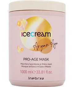 Inebrya Ice Cream Argan Age Pro-Age arganová maska pro lesk vlasů 1000ml