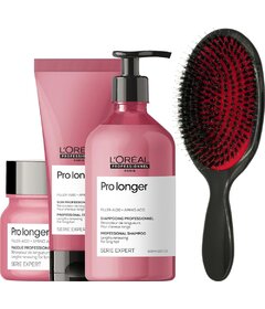 L'Oréal Professionnel Pro Longer šampon 500ml + kondicionér 200ml + maska 250ml + kartáč My-She