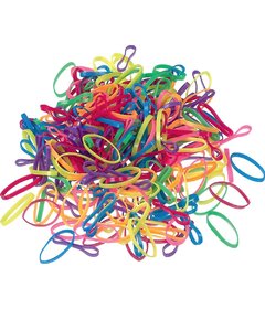 Sibel 500ks gumičky do vlasů 15mm, různé barvy