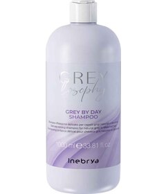 Inebrya Grey By Day tónovací šampon na šedivé vlasy 1000ml