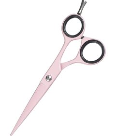 Sibel Retro Summer kadeřnické nůžky na vlasy 5.5", růžové