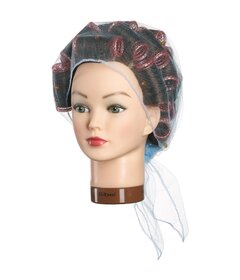 Sibel TULLE síťka na natáčky, modrá