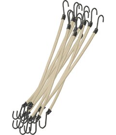 12ks gumičky s háčkem, béžové