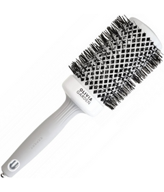 Olivia Garden BlowOut Shine White & Grey kartáč na vlasy 55mm