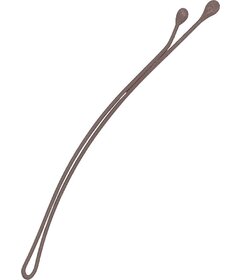 Sibel Best Grips 12ks rovné sponky do vlasů 50mm, hnědé