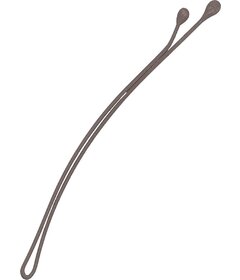 Sibel Best Grips 250ks rovné sponky do vlasů 50mm, hnědé