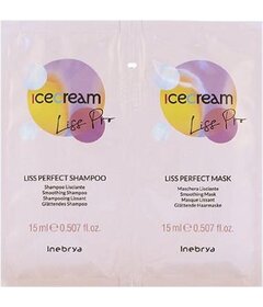 Inebrya Ice Cream Liss Pro šampon 15ml + maska 15ml