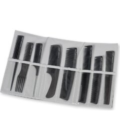 Set CARBON hřebenů + obal