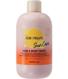 Inebrya Ice Cream Sun Care 2v1 sprchový gel a šampon na ochranu vlasů před sluncem 300ml