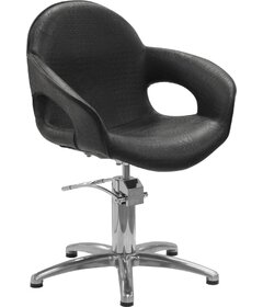 Sibel CAPRICIOUS kadeřnická židle Croco černá, křížová podstava