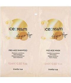 Inebrya Ice Cream Argan Age Pro-Age šampon 15ml + maska 15ml