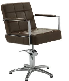 Sibel CELESTINO kadeřnická židle hnědá, křížová podstava