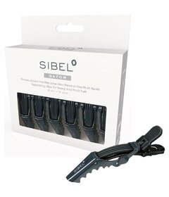 Sibel Gator 6ks klipy do vlasů 9cm, černé