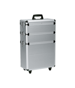 Sibel MODULAR Alu kufřík s kolečky 43x22x65cm, stříbrný