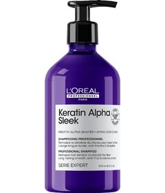 L'Oréal Professionnel Keratin Alpha Sleek uhlazující šampon na krepaté vlasy 500ml