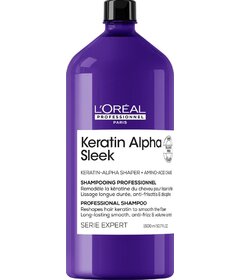L'Oréal Professionnel Keratin Alpha Sleek uhlazující šampon na krepaté vlasy 1500ml