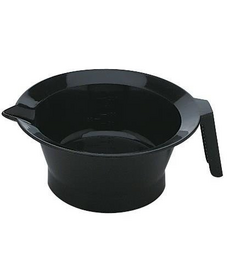 Sibel miska na barvení vlasů s rukojetí 13,5cm, černá