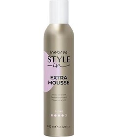 Inebrya Style-In Extra Mousse extra silné pěnové tužidlo na vlasy 400ml