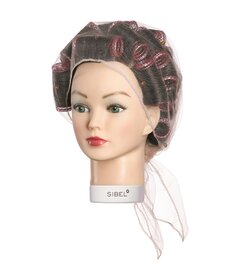 Sibel TULLE síťka na natáčky, hnědá