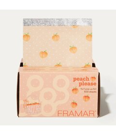 Framar Peach Please 500ks předřezaná fólie na melírování vlasů PU-500PEPL
