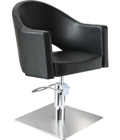 Sibel Magnus kadeřnická židle černá, čtvercová podstava