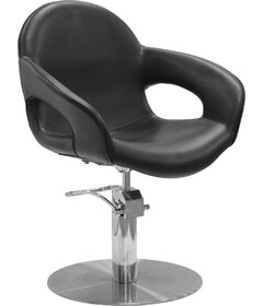 Sibel CAPRICIOUS kadeřnická židle černá, kruhová podstava