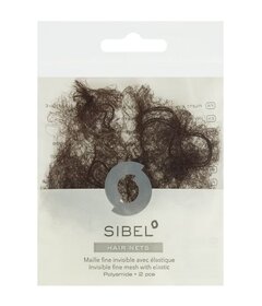 2ks síťka na vlasy středně hnědá