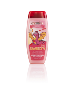Subrina KIDS Sweety 3v1 sprchový gel a šampon s kondicionérem 250ml