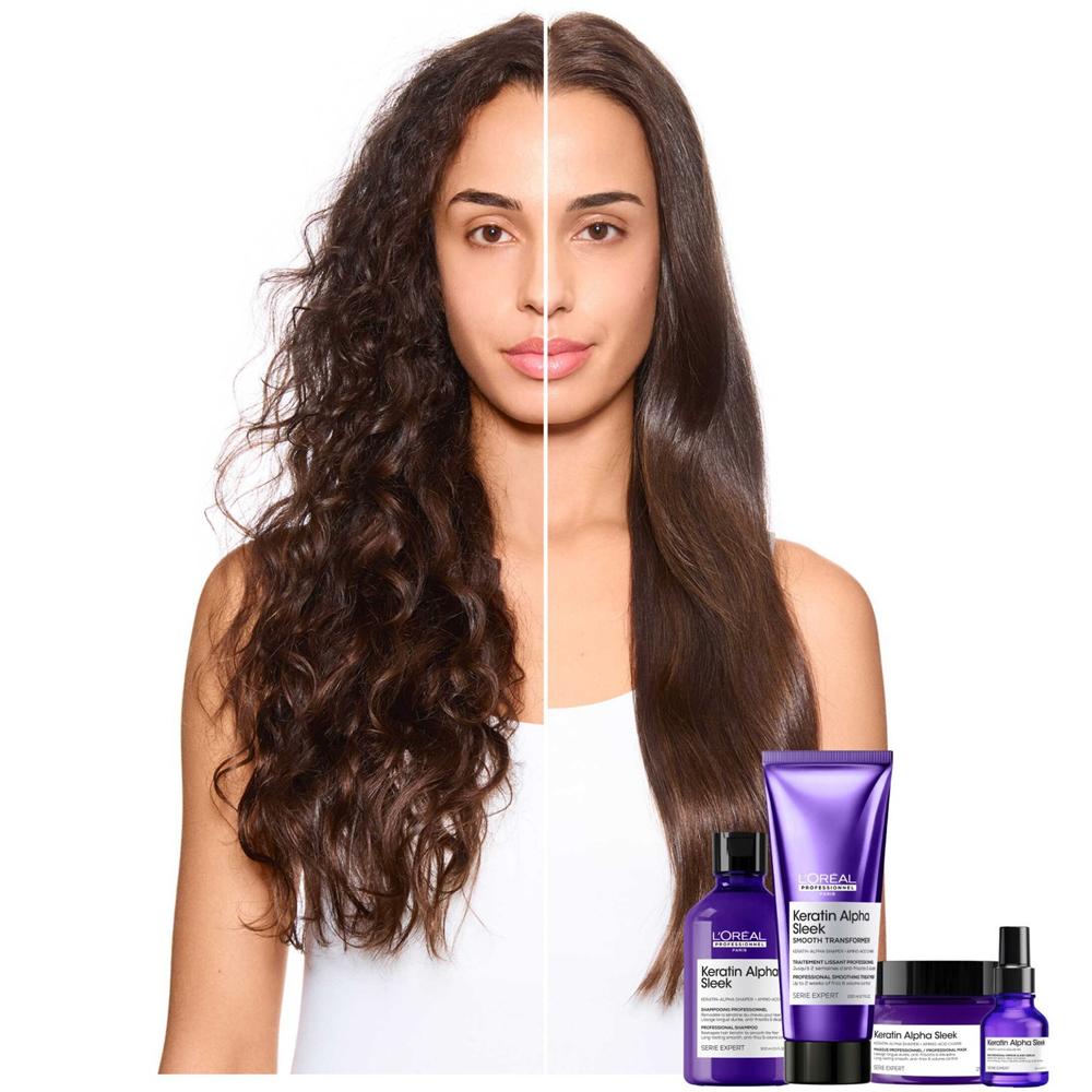 Krepat&eacute; vlasy uhlazen&eacute; p&eacute;č&iacute; L'Or&eacute;al Keratin Alpha Sleek